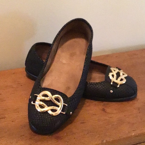 A2 black leather flats - Picture 1 of 5